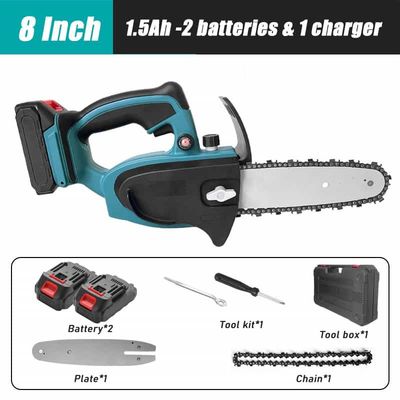 Electric 8 Inch Battery Powered Chainsaw Handheld Lightweight