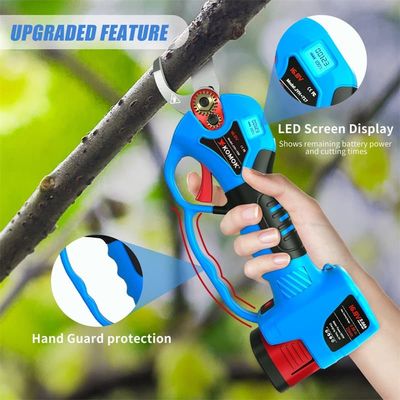 Battery Powered Electric Pruning Shears Plastic For Clean Garden Cuts