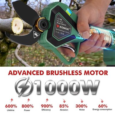 Komok 1000W Cordless Electric Shears 42mm Cutting Diameter With Finger Protection Function