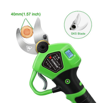 2Ah Battery Operated Branch Cutter , 40mm Electric Scissors For Trees