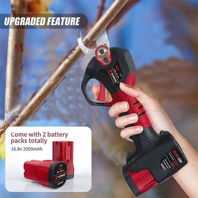 25mm Komok Electric Pruning Shears With 2 Pack Rechargeable Lithium Battery
