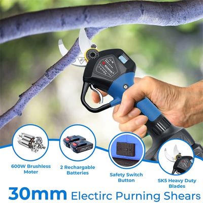 30mm Lithium Battery Garden Shears Handheld For Orchards