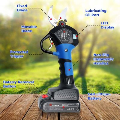 Branches Trimming Battery Powered Pruning Shears With 800W Brushless Motors