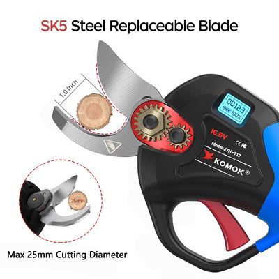Portable Rechargeable Battery Operated Tree Loppers 25mm For Branches Trimming