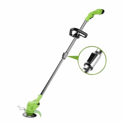 Electric String Trimmer Battery Powered 2000mAh , 12V Electric Weed Eater Cordless Lawn Trimmer with 2pcs Battery
