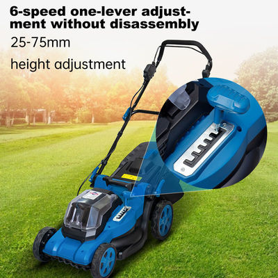 Cordless Push Electric Lawn Mower Foldable With 45L Bagger