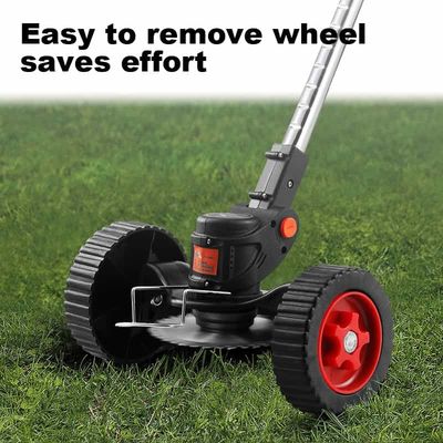 2000mAh Battery Operated Weed Eater , Anti Slip Cordless String Trimmer With Wheels