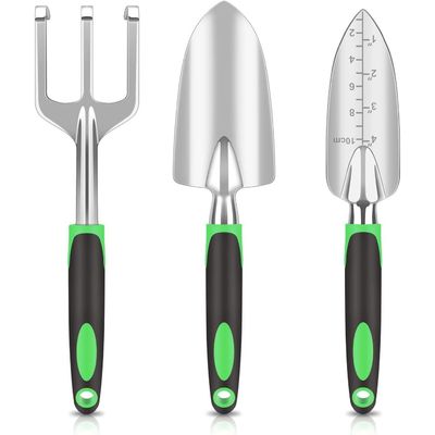 3 Pieces Strong Gardening Hand Tools Heavy Duty Aluminum Alloy