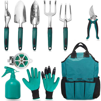 Durable Heavy Duty Tool Set Canvas Bag Combination Kit Aluminum Shovel Garden Scissors with Cloth Bucket