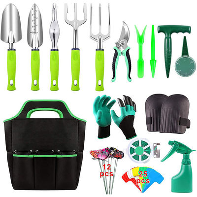 Customizable Horticultural Set Alloy Steel Hand Tool Garden Tool Sets for Women Kids Starter Kit with Garden Bag