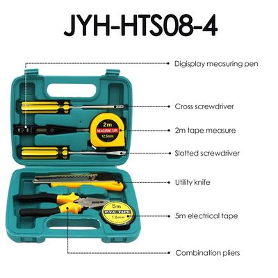 JYH-HTS08-4 Household Tool Sets Digit play Measuring Pen Combination Plier Set