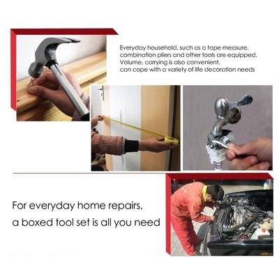 JYH-HTS12-1 Car Repair Combo Set Emergency Kit Durable Non-Slip Household Tool Sets