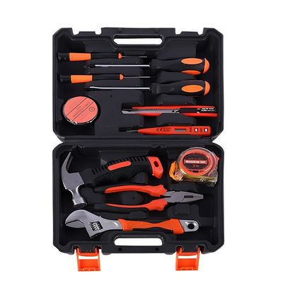 JYH-HTS12-4 11-Piece home toolbox set Household Hand Tool Set In Hard Box Packaging