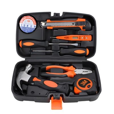 JYH-HTS09-6 Home Toolbox Set 9-Piece Set Of Carbon Steel Series Combination Tools
