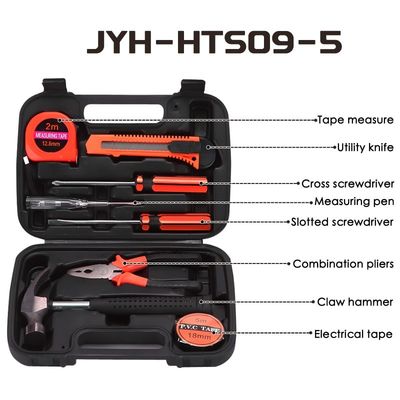 JYH-HTS09-05 9 In 1 Craftsman Household Tool Set with hard case