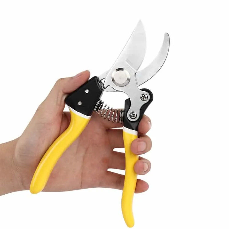 Sharp Bypass Manual Pruning Shears , Garden Hand Shears 4mm Thickness Blades