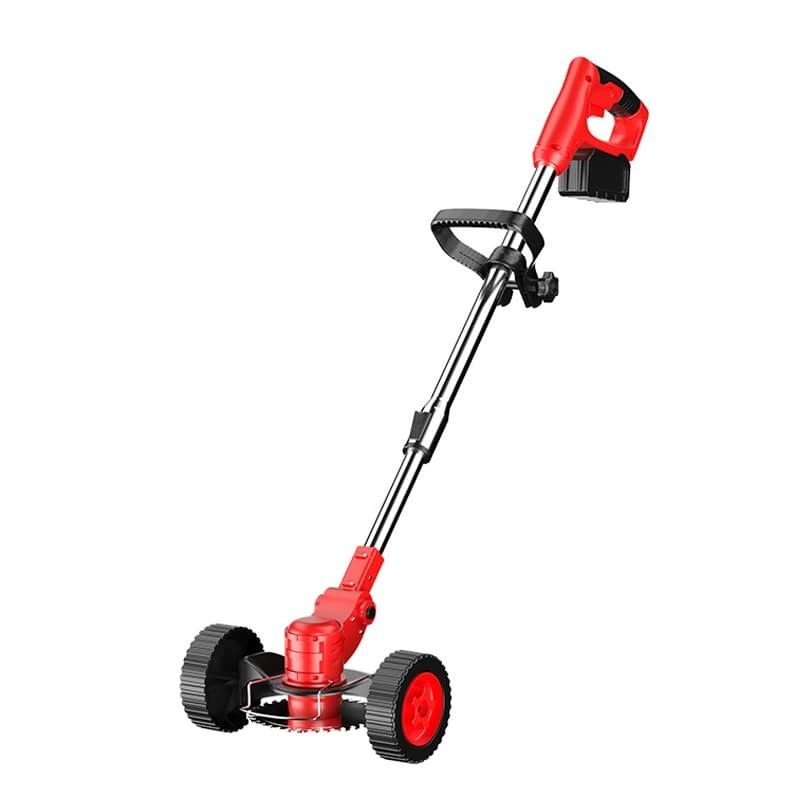 DC 21V Battery Operated Weed Trimmer Edger With Anti Slip Telescopic Handle