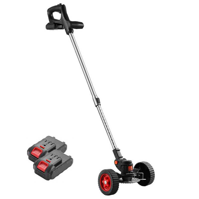 3 In 1 Electric String Trimmer , Adjustable Battery Powered Weed Eater With Wheel