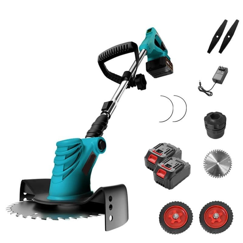345W Telescopic Cordless Grass Cutter , Battery Weed Trimmer With 2 Pcs 21V Batteries