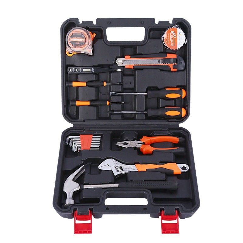 JYH-HTS20-1 20-Piece Household Tool Kit Home Repair Auto Hand Tool Kit with Plastic Toolbox