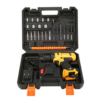 36V Household Power Drill Drivers , Cordless Drill Driver Set 24 Pcs For Wood Metal