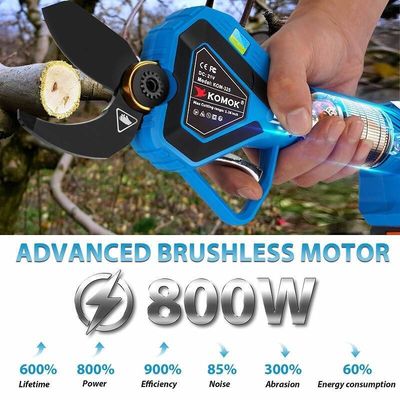 KOMOK Electric Tree Pruning Shears With SK5 Blades 2pcs 2000mAH Battery