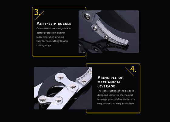 Retractable Manual Pruning Shears Telescopic Anti Slip For Thick Branches Bough Pruning