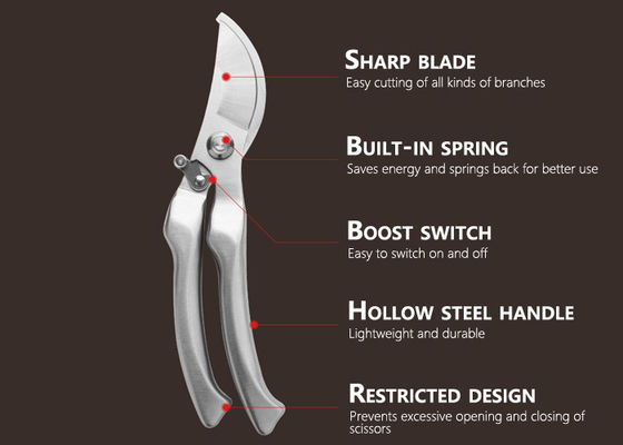 Bypass Pruning Shear Garden Shear Pruner with Precision Blade for Gardening Trimming Plant Tree Flower